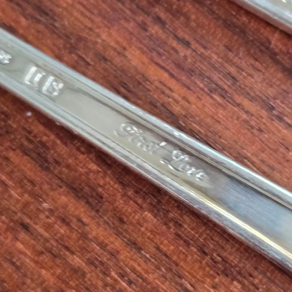 Vintage 1847 Rogers Bros FIRST LOVE 4 Dinner Forks Silverplate Art Deco Cottage